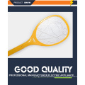 Mosquito racket three-layer metal net mosquito electric racket for custom